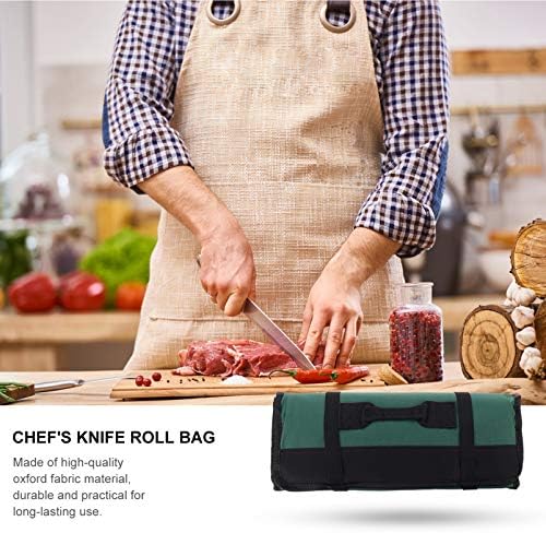 22-Piece Chef Knife Roll Bag with Carry Handle