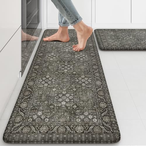 2-Piece Anti-Fatigue Kitchen Rugs Set