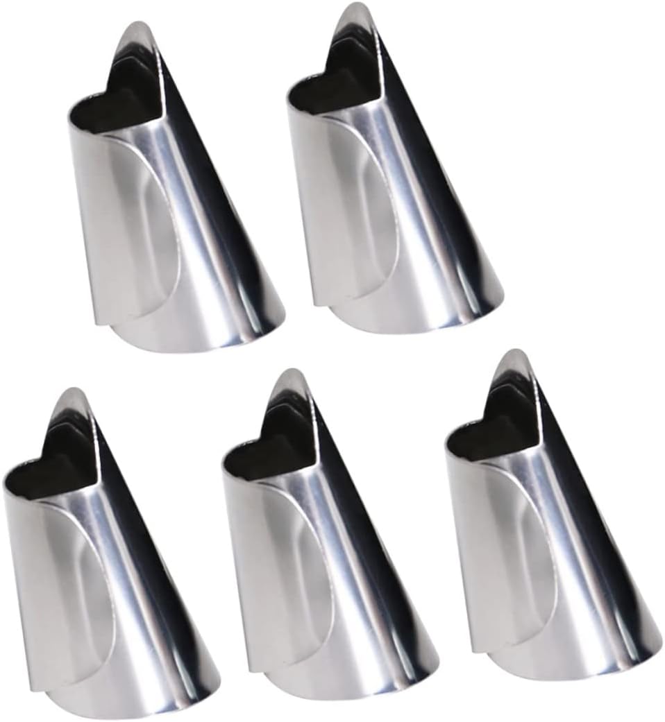 GOOHOCHY 5pcs Finger Protector Cutting Tools for Nuts and Vegetables
