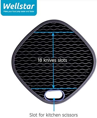 Universal Square Knive Holder Stainless Steel Doorstop Detachable Large Capacity