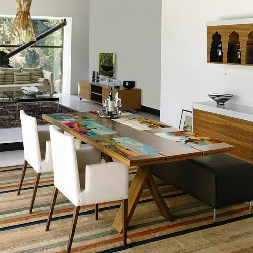ZIHONSE Oil Painting Placemats Set of 6