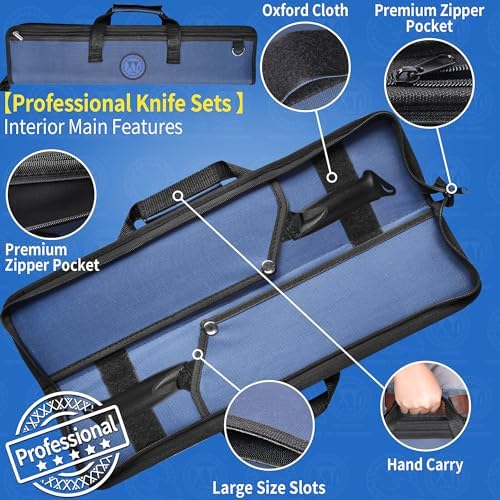 XYJ Chefs Knife Roll Bag with Shoulder Strap