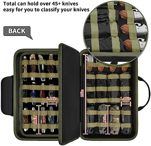 Compact Tactical Knife Storage Case for 48 Pocket Knives