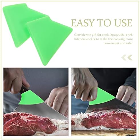 Callaron 2-Piece Kitchen Cut Protect Finger Guards Silicone Knives Universal Blade Covers