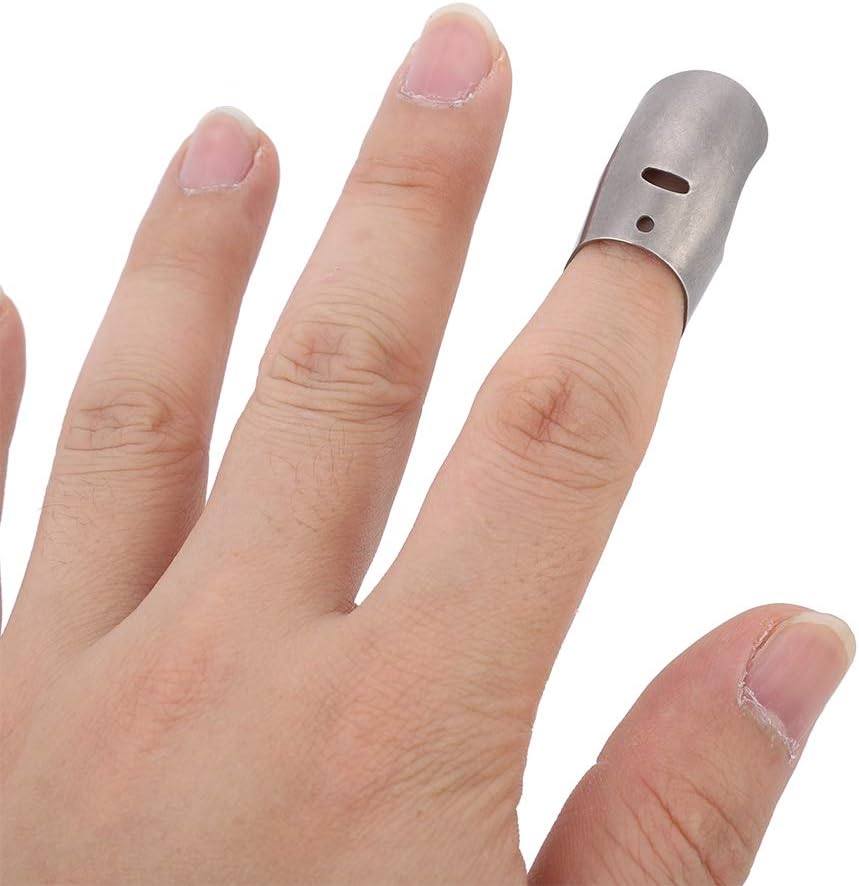 Noennull Stainless Steel Finger Guards Protect Hands While Cooking Eating