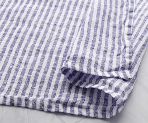 All Cotton and Linen Blue Kitchen Towels