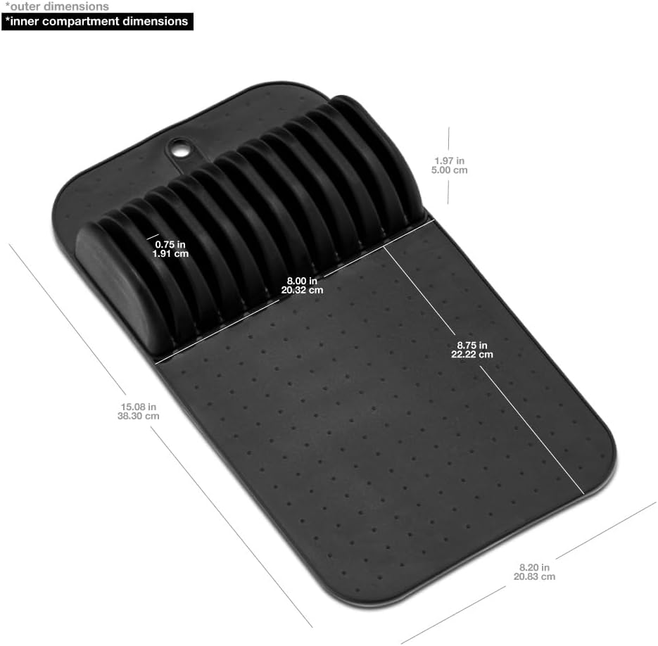 Madesmart Premium Knife Mat Soft-Grip Non-Slip Organizer