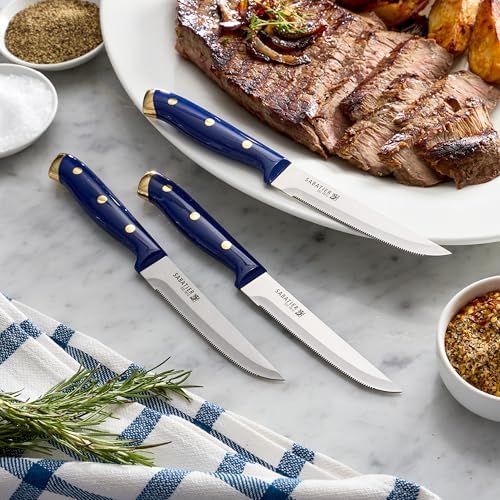 Sabatier 14-Piece Forged knives set with Acacia block