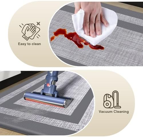 LuxStep Kitchen Mat Set - Durable Comfortable Kitchen Rugs for Home Office
