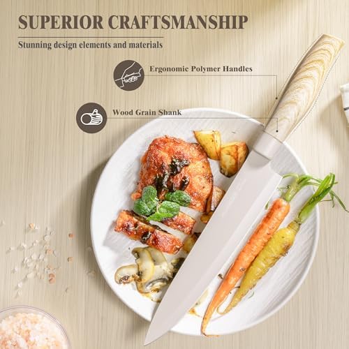 Astercook 6-Piece Knives Set with rust-resistant ergonomic design