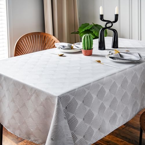 GOLD SAIL - Geometric Grey Tablecloth