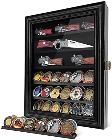 Ultimate Knife Display Case with HD Glass Shelves