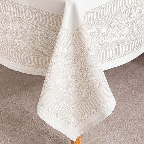 Hi-End Taupe Tablecloth for Lifestyle - 60x102 Inch waterproof Durable