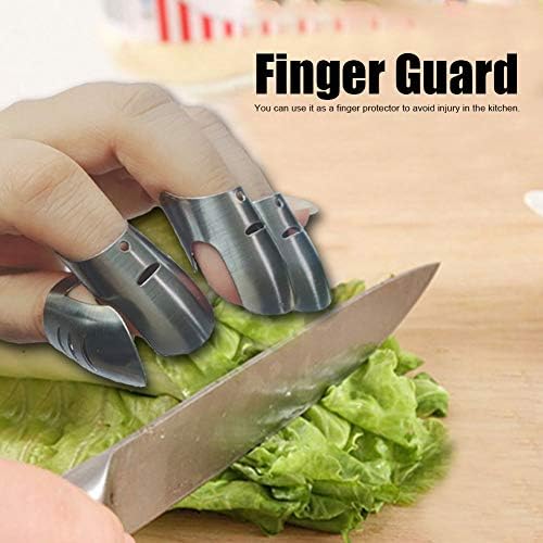 4-Piece Stainless Steel Finger Guards Safe Practical Protection for Your Kitchen