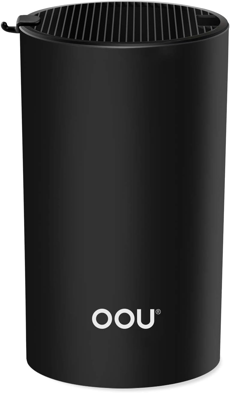 OOU Universal Knife Block for Detachable Storage - Detachable Sharpener Vase Black