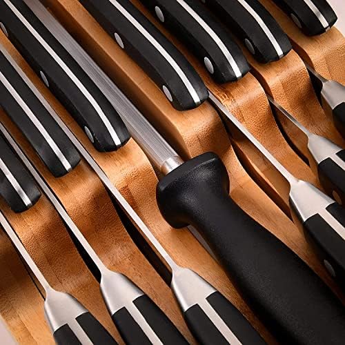 Bamboo Knives Organizer DRAWER Block 16 Knives