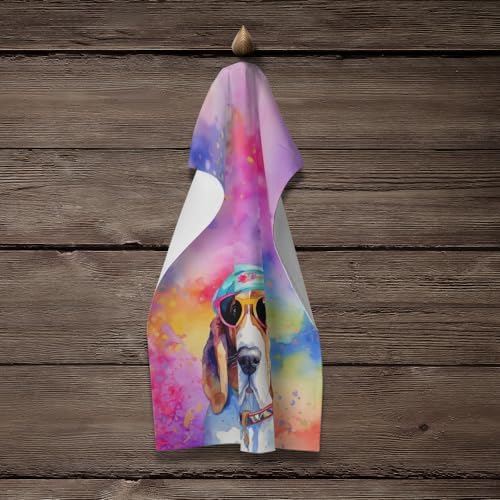 Carolines Treasures Basset Hound Kitchen Towel 1