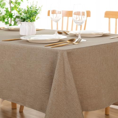 Easy to Care Durable Rectangle Tablecloth for Kitchen Dining