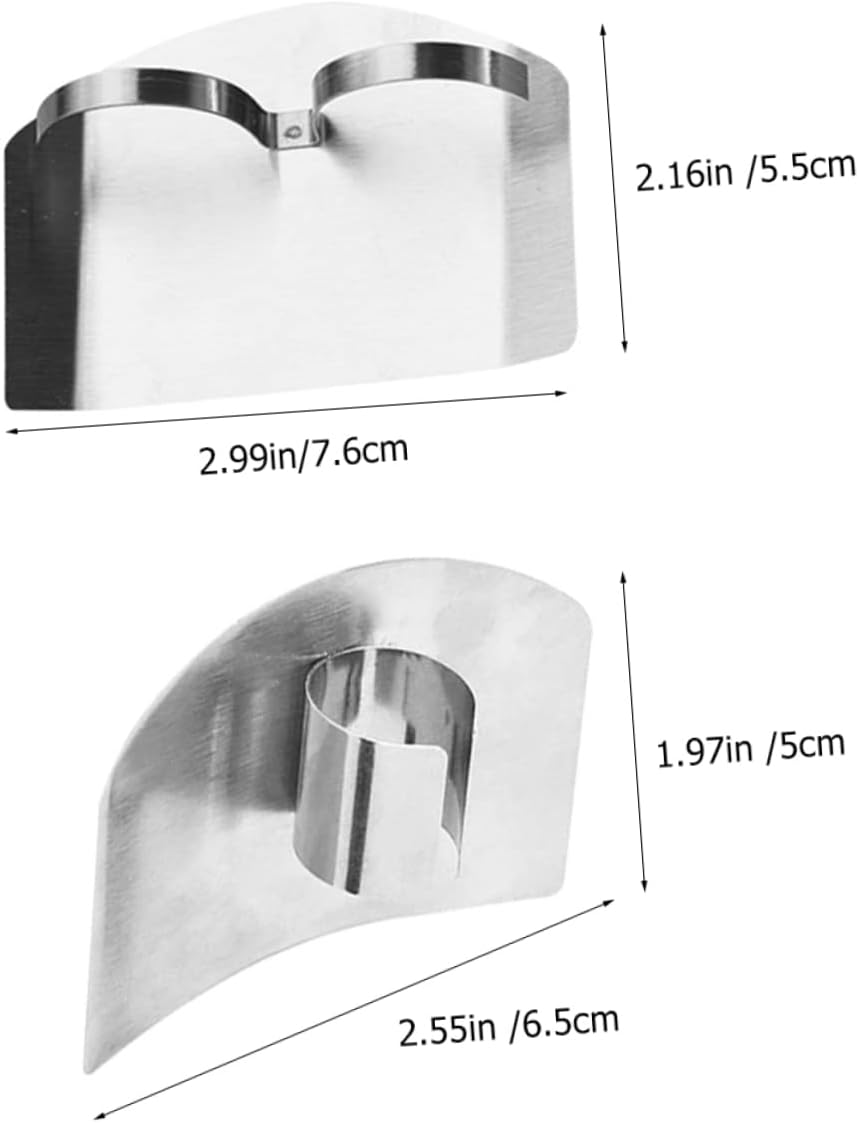12 Pcs Stainless Steel Finger Guard Chopping Boards