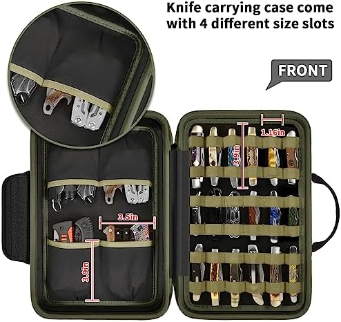 Compact Tactical Knife Storage Case for 48 Pocket Knives
