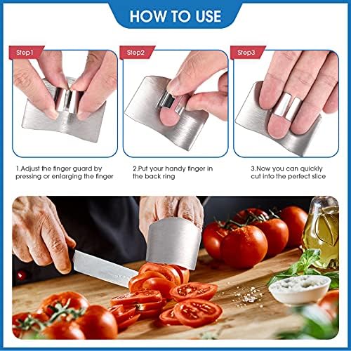 Protect Your Hands with Easy-to-Use stainless steel finger guard set
