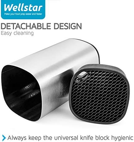Universal Square Knive Holder Stainless Steel Doorstop Detachable Large Capacity