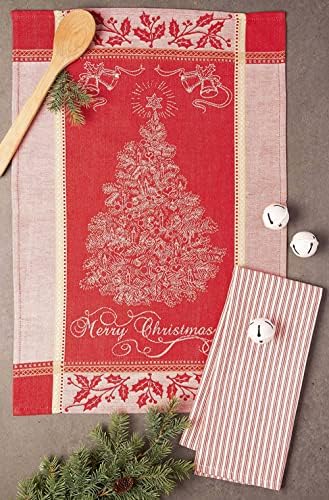 DII 18x28 Christmas Kitchen Towels - Festive Holiday Dish Towels Set 2 Count