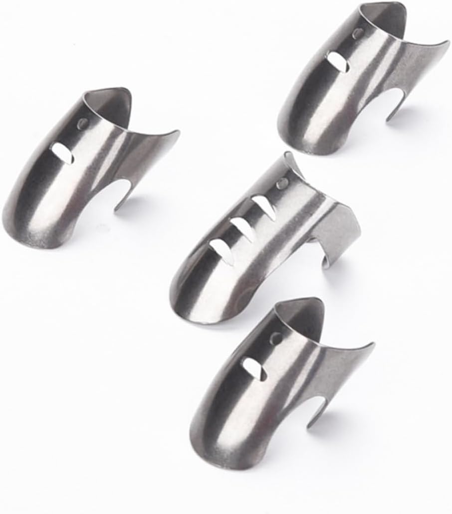 Cabilock 4-Piece Stainless Steel Finger Protectors Kitchen Safety Guard