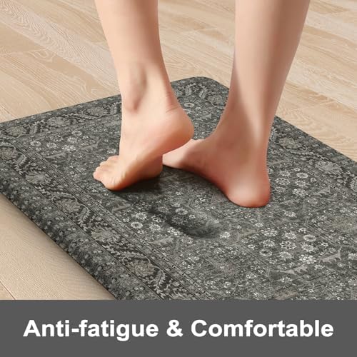 2-Piece Anti-Fatigue Kitchen Rugs Set