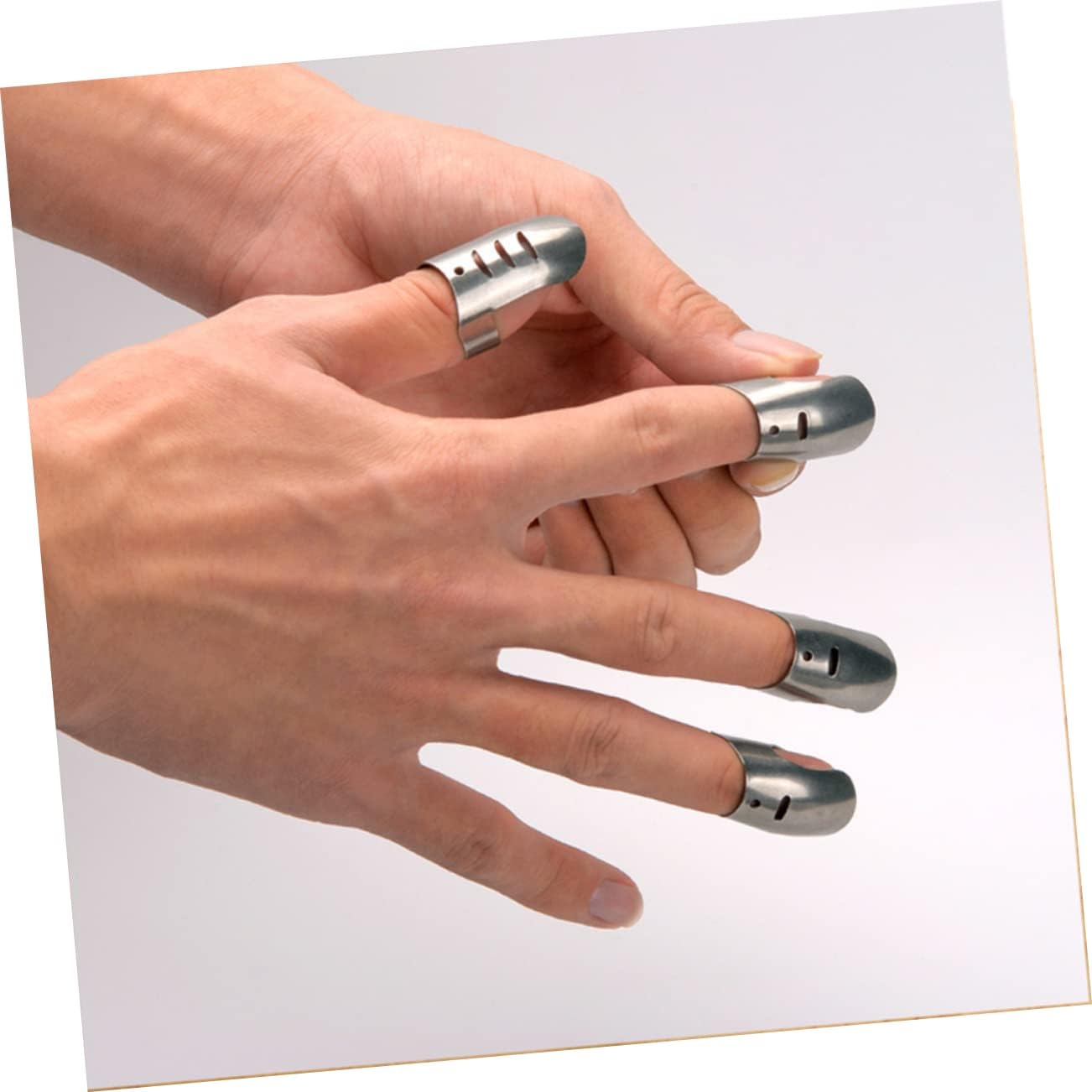 Cabilock 4-Piece Stainless Steel Finger Protectors