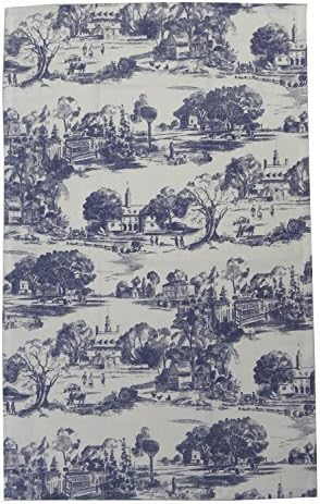 India Overseas Et Baker Design - Blue French Country Dish Towels Set of 2