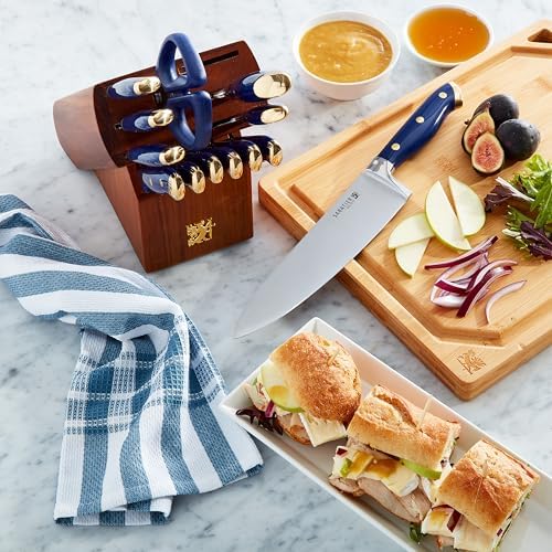Sabatier 14-Piece Forged knives set with Acacia block