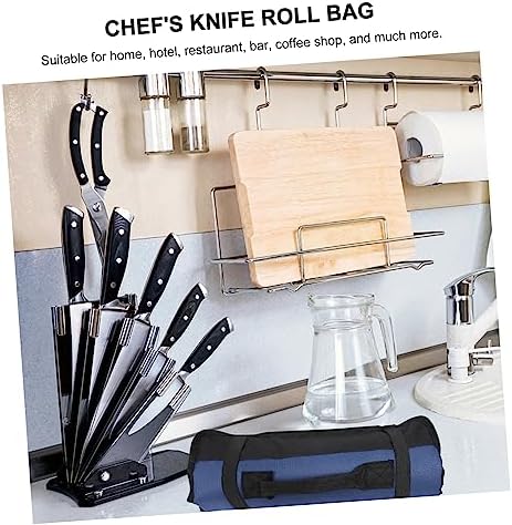 HOLIDYOYO Oxford Cloth Roll 22 Knife Organizer for Chef Use
