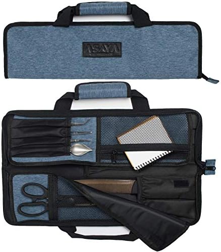 Asaya Chef Knife Roll Bag 12-Pocket Durable Kitchen Tool for Travelers