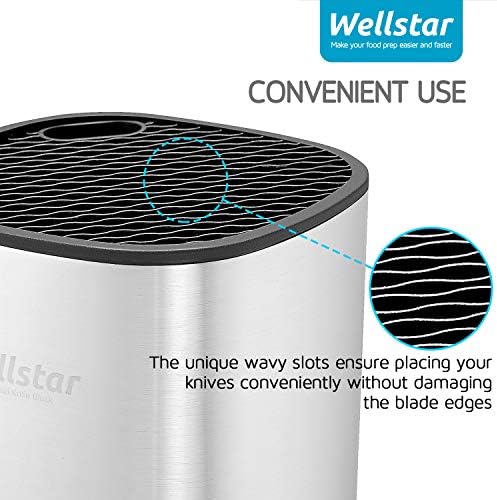 Universal Square Knive Holder Stainless Steel Doorstop Detachable Large Capacity