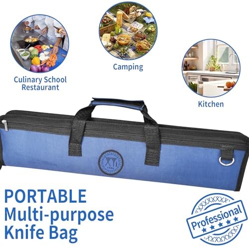 XYJ Chefs Knife Roll Bag with Shoulder Strap