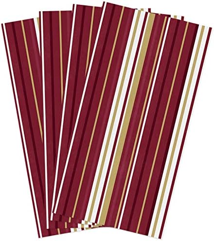 ZOE GARDEN Red Yellow Stripes Kitchen Towels