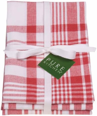 Now Designs Jumbo Pure Kitchen Towels Set of 3 Red