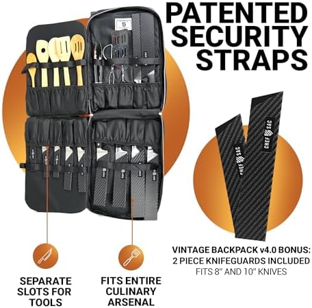 Stylish 30 Pocket Chef Knife Bag for Organization and Safety