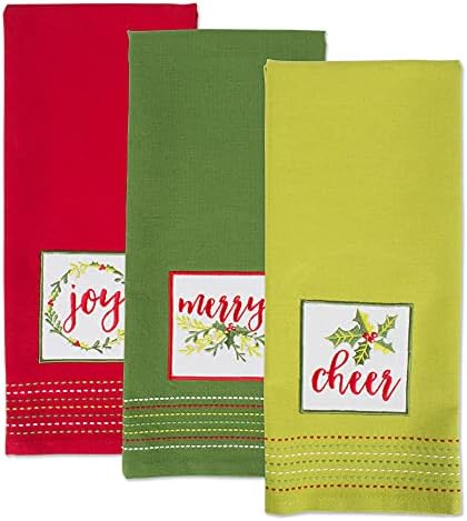 100 Cotton Oversized Holiday Dish Towels 18x28