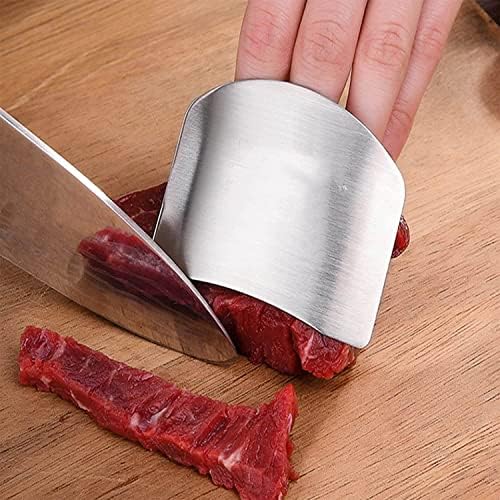 2-Piece Stainless Steel Finger Guards Durable Kitchen Tool for Safe Cooking