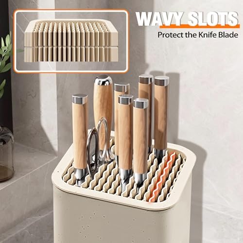 NEWE Knife Block Modern Kitchen Organizer