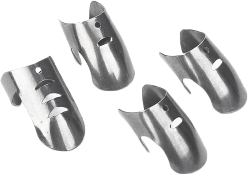 Alipis 4-Piece Stainless Steel Finger Protectors for Safe Kitchen Use