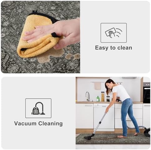 2-Piece Anti-Fatigue Kitchen Rugs Set