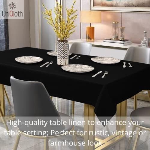 Rustic Farmhouse Tablecloth Heavy Duty 100 Cotton Washable Non-Slip
