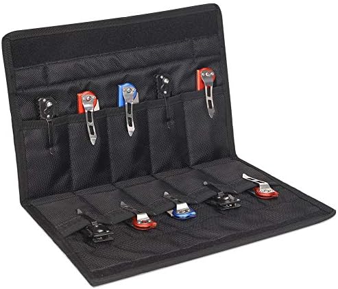 10-Pockets Knife Case for Butterfly Knives Folding Knives and Survival Tools