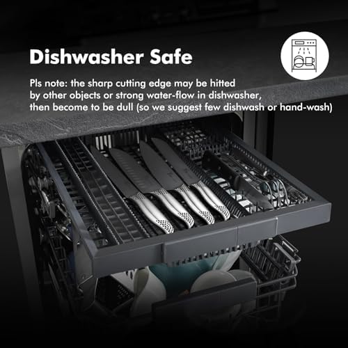 14-Piece Ergonomic Japanese-Style Knives Set with Magnetic Block