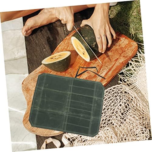 SHOWERORO Waxed Canvas Roll Tool Bag for Professional Chefs Kitchen Experts