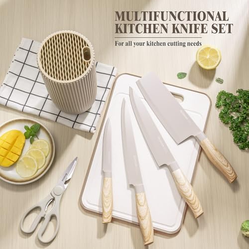Astercook 6-Piece Knives Set with rust-resistant ergonomic design