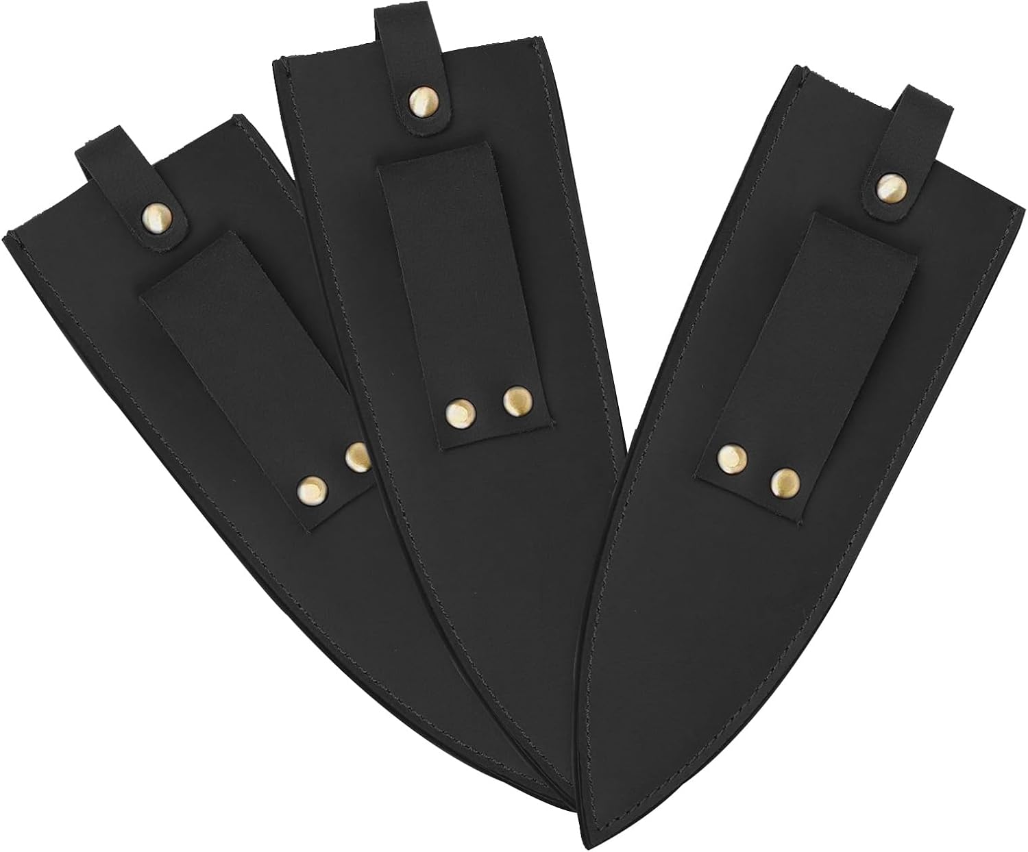 Qchengsan 8-Inch Cowhide Leather Knife Sheath with Belt Loop